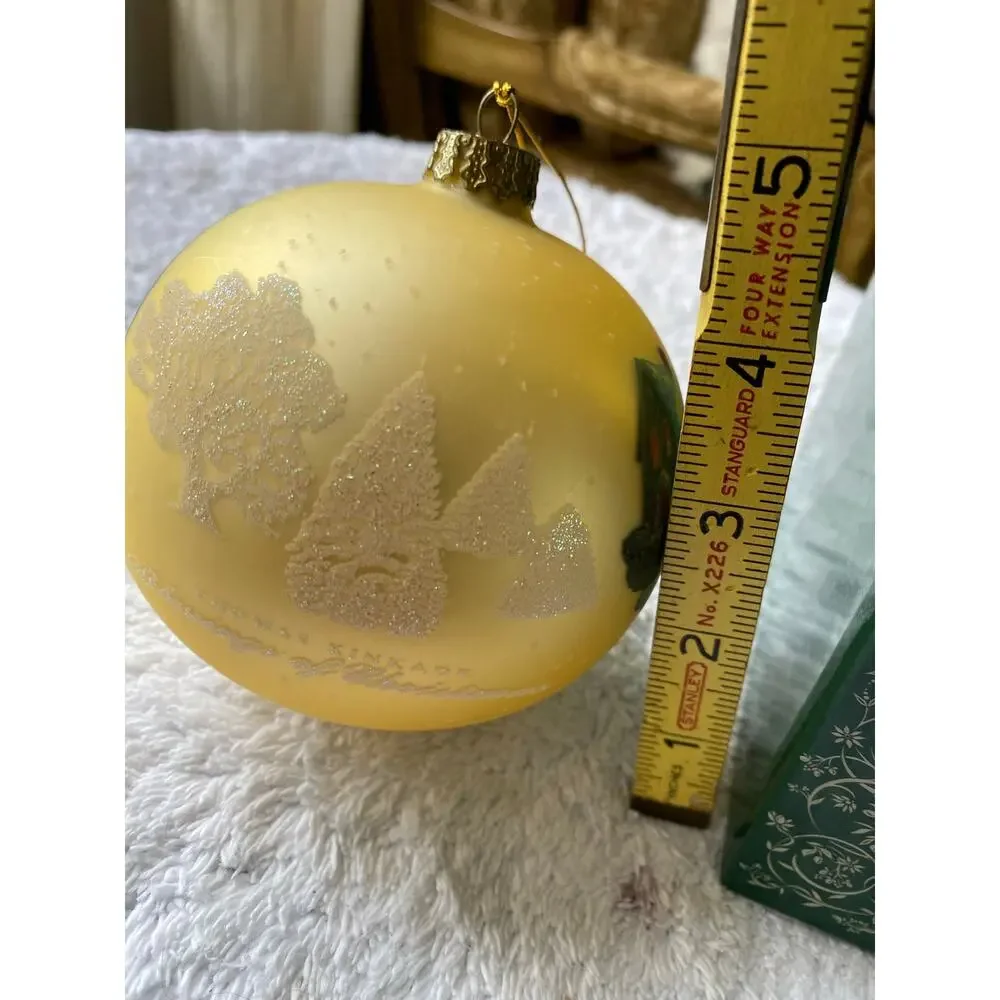 2 Thomas Kinkade Blessings Christmas glass ball typically part the Brushworks